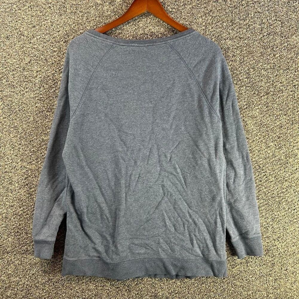 Nike Men's Grey and Blue Sweatshirt - Picture 2 of 5